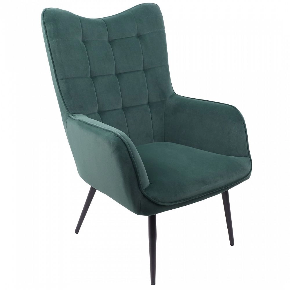 

Кресло AKS Bogema велюр зеленый/черный, Кресло AksHome Bogema велюр зеленый/черный