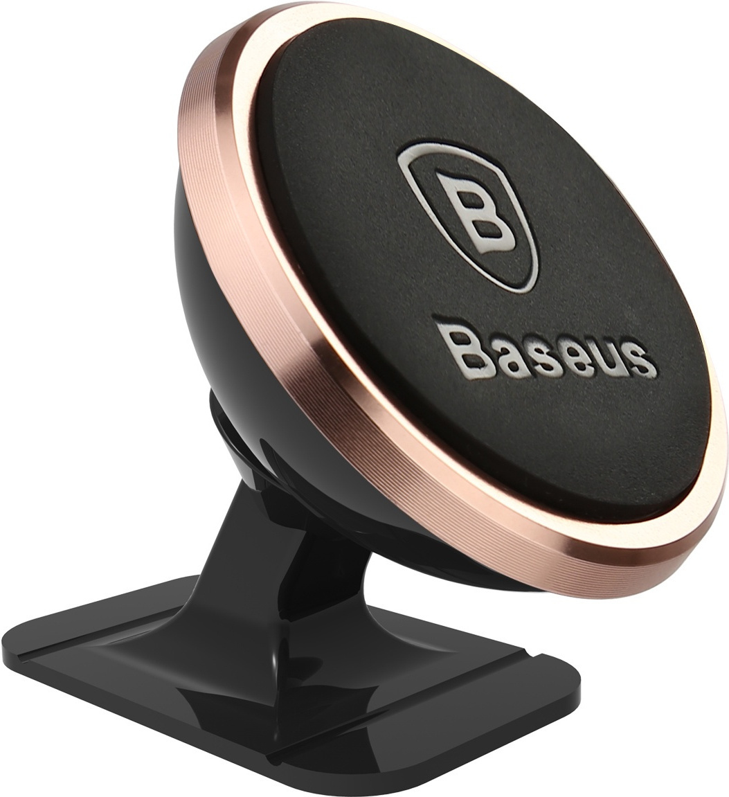 

Автомобильный держатель Baseus Rotation Magnet Mount [SUGENT-NT0R], Автомобильный держатель Baseus SUGENT-NT0R 360-degree Rotation Magnetic Mount Holder (крепление на панель) Rose Gold (Baseus 360-degree Rotation Magnetic Mount Holder (Paste type) Rose Go