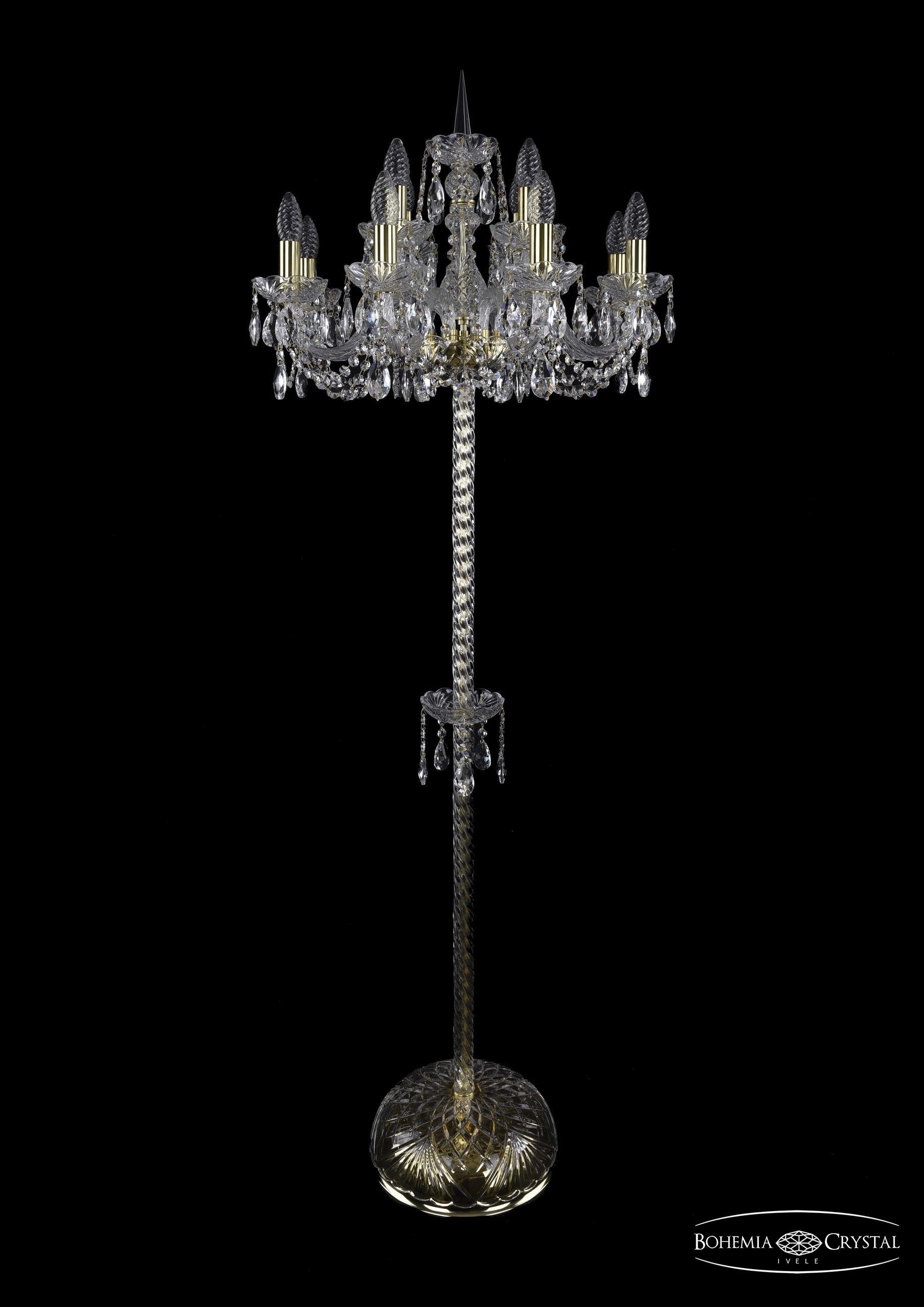 

Торшер Bohemia Ivele Crystal 1402T2/8+4/195-165/G