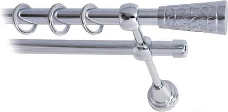 

Карниз Lm Decor Византия 066 2р гладкий 2м хром, Византия 066 2р гладкий 16мм 2.0м
