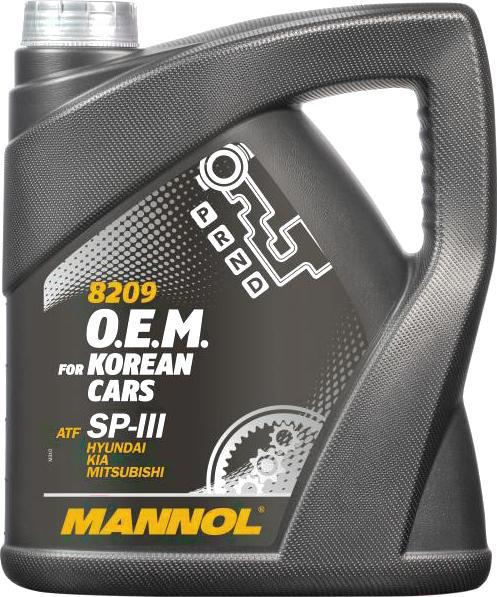 

Трансмиссионное масло Mannol OEM ATF SP-III Metal 4л [MN8209-4], OEM ATF SP-III Metal 4л