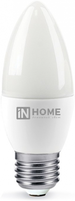 

Светодиодная лампа In Home LED-СВЕЧА-VC Е27 6W 230V 3000К 480Lm [4690612020402], Светодиодная лампочка In Home LED-СВЕЧА-VC Е27 6W 230V 3000К 480Lm 4690612020402