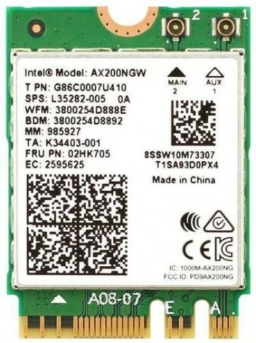 

Wi-Fi/Bluetooth адаптер Intel AX200.NGWG.DTK