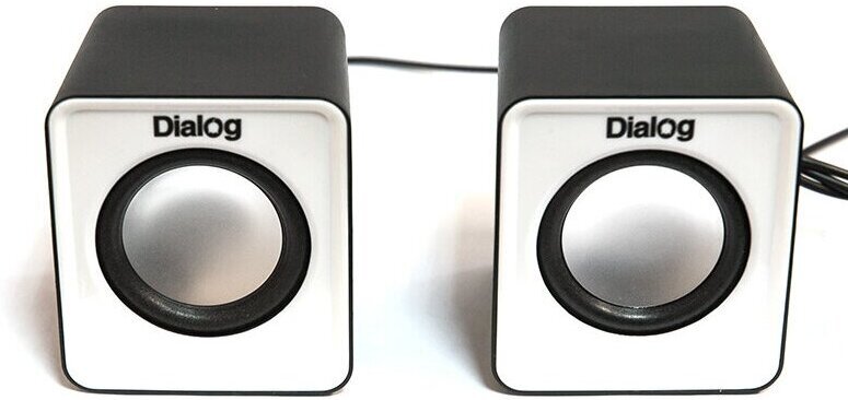 

Мультимедиа акустика Dialog Colibri AC-02UP Black/White [AC-02UP black-white], Колонки Dialog AC-02UP (2x3W, питание от USB)