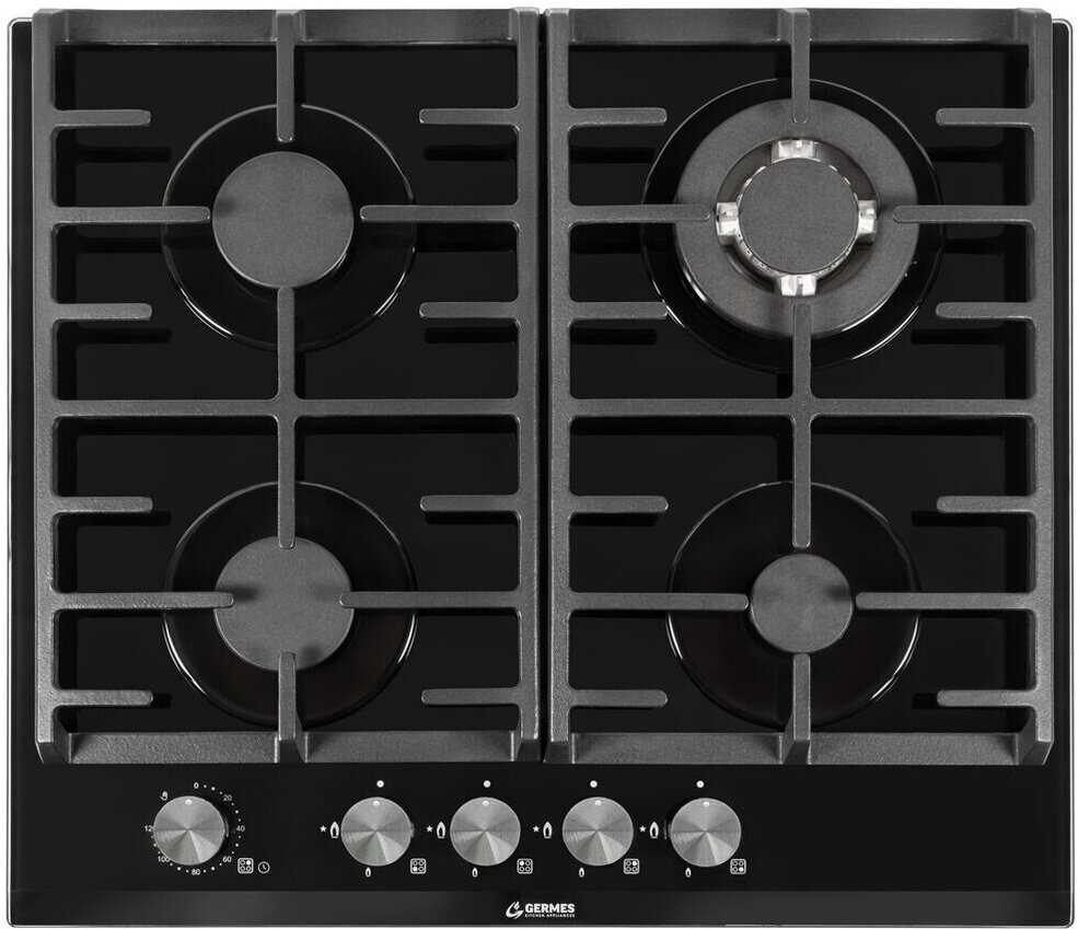 

Варочная панель Germes HAG-60BK-CT, Газовая варочная панель Germes HAG-60BK-CT