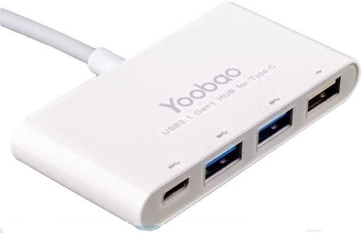 

USB-хаб Yoobao GEN1 HUB-Type-C YB-H1C3A/C 3.1 GEN1, GEN1 HUB-Type-C YB-H1C3A/C 3.1 GEN1