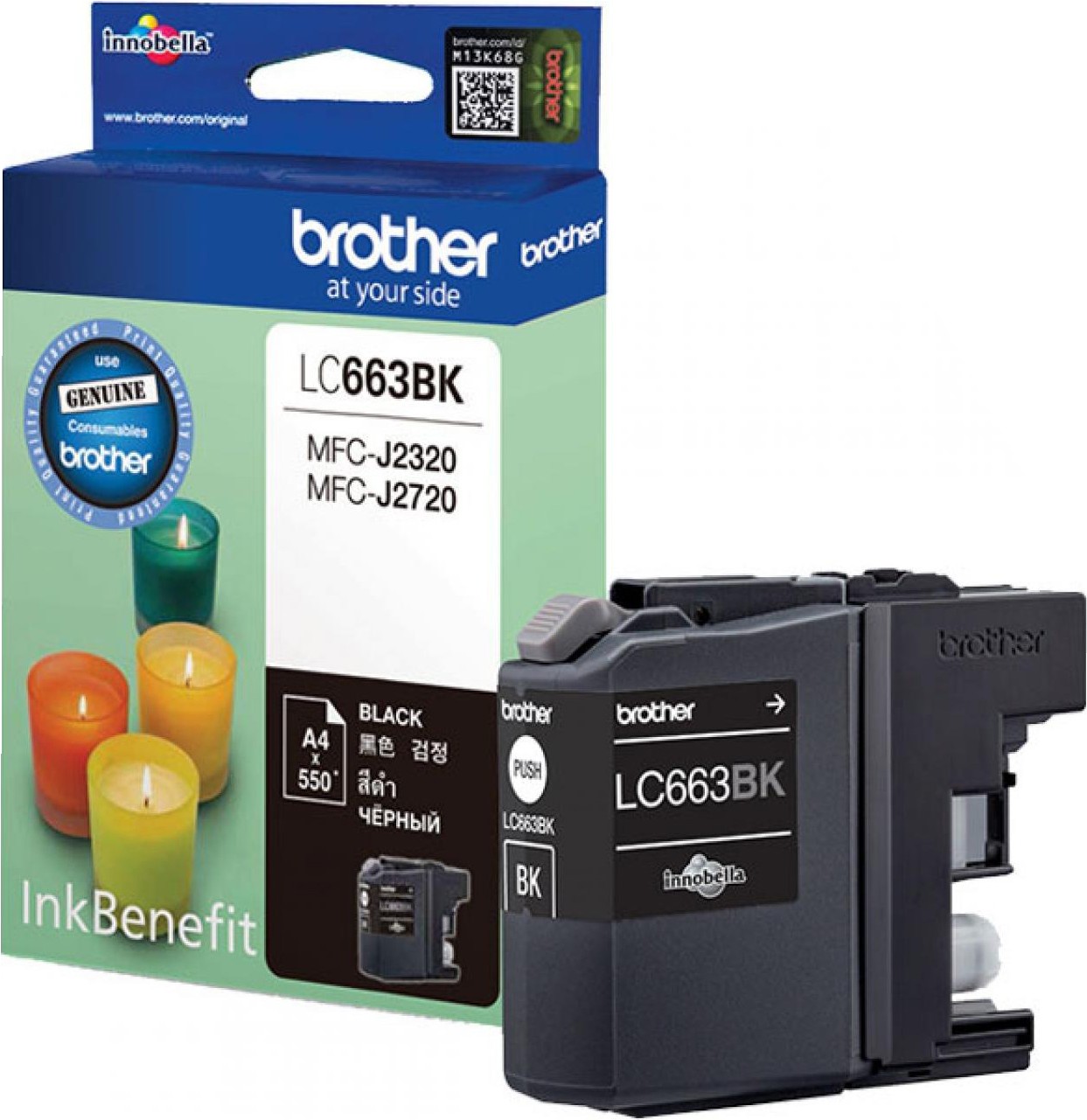 

Картридж Brother LC663BK для MFC-J2320 MFC-J2720 черный, Картридж Brother LC663BK