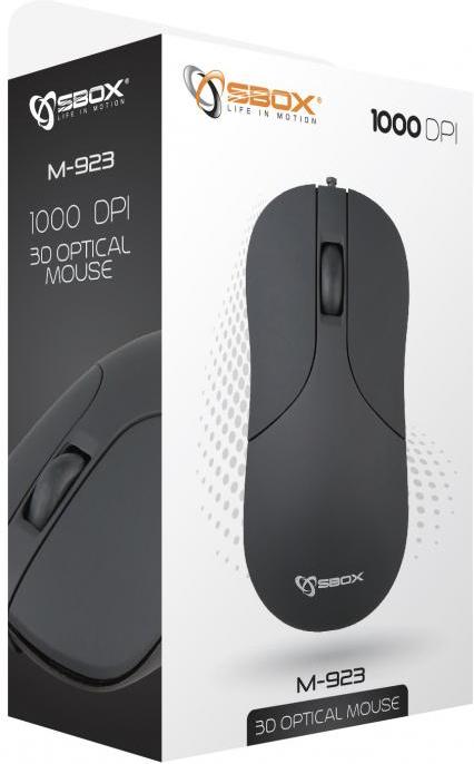 

Мышь SBOX M-923 черный, M-923