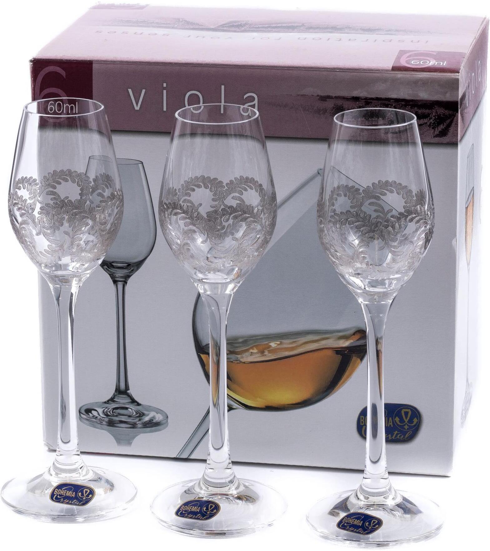 

Набор рюмок Bohemia Viola [40729/Q9044/60], Набор рюмок Bohemia Viola 40729/Q9044/60