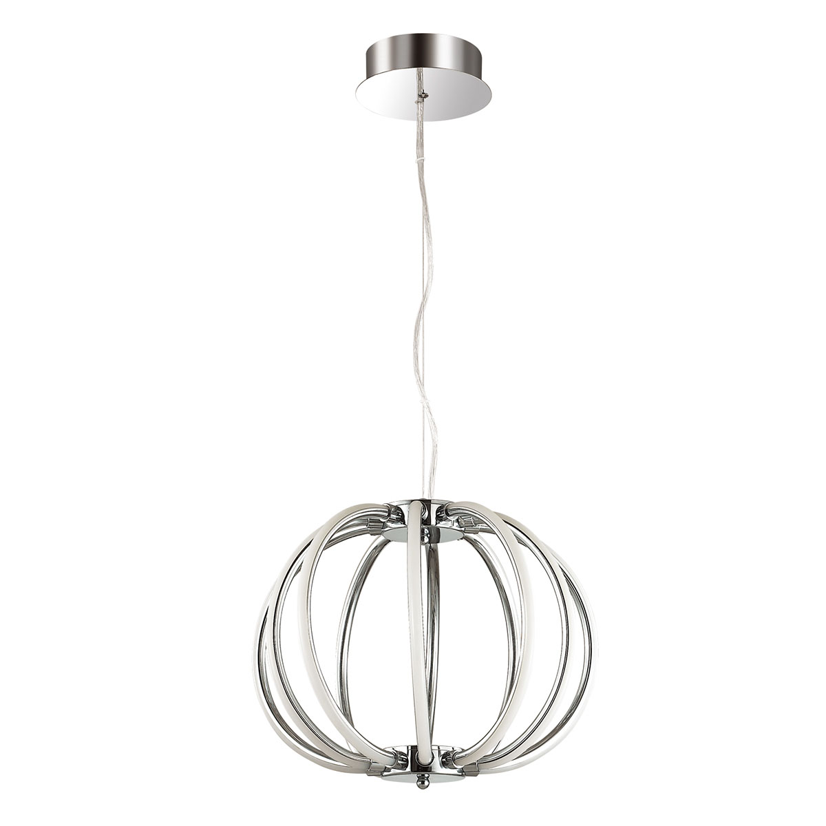 

Потолочный подвесной светильник Odeon Light 4024/85CL ODL18 047 хром/белый Люстра IP20 LED 51W 12V ALFI, 4024/85CL ODL18 047 хром/белый Люстра IP20 LED 51W 12V ALFI