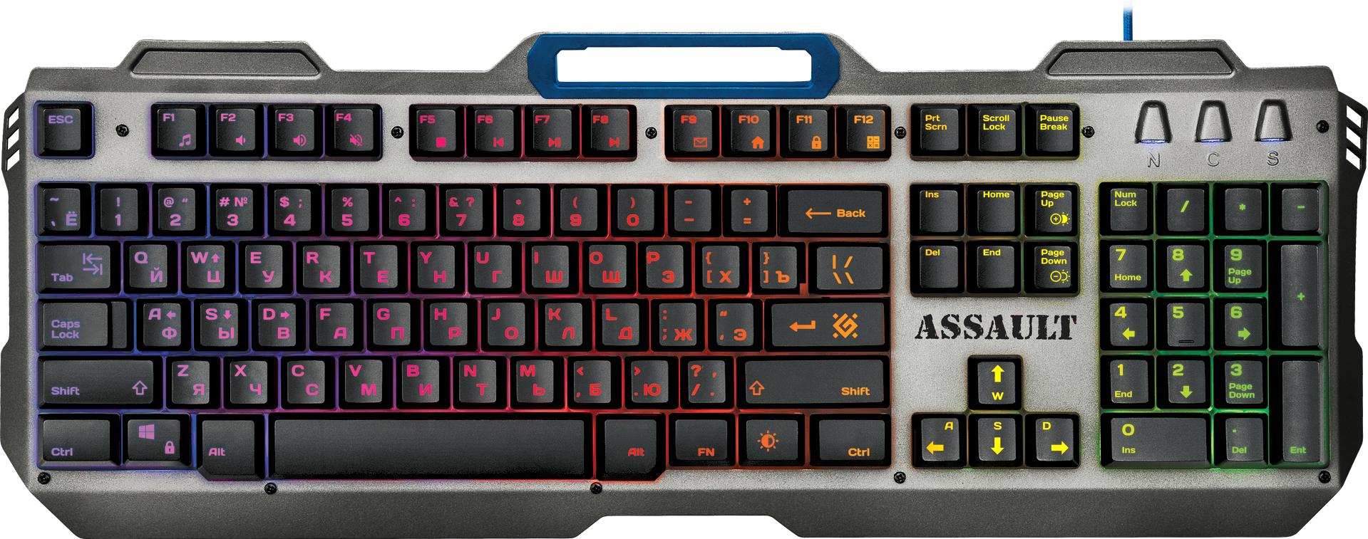 

Клавиатура Defender Assault GK-350L RU [45350], Assault GK-350L RU