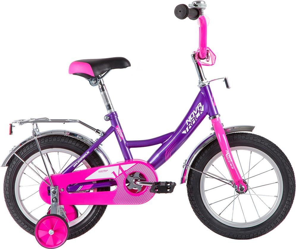 

Велосипед детский Novatrack Vector 14'' фиолетовый [143VECTOR.LC20], Vector детский