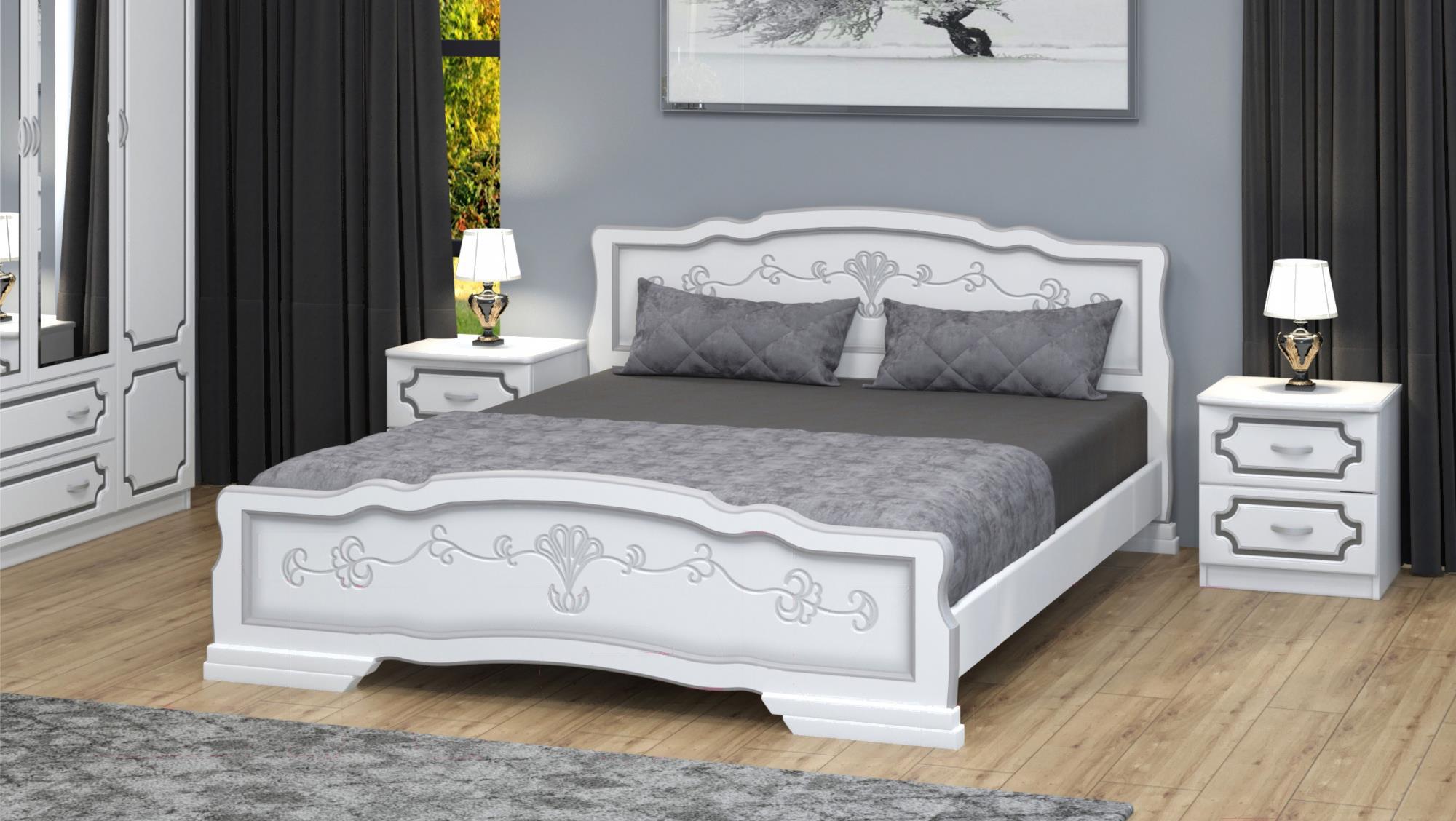 

Кровать Bravo Карина 6 140x200 белый жемчуг, Карина 6 140x200