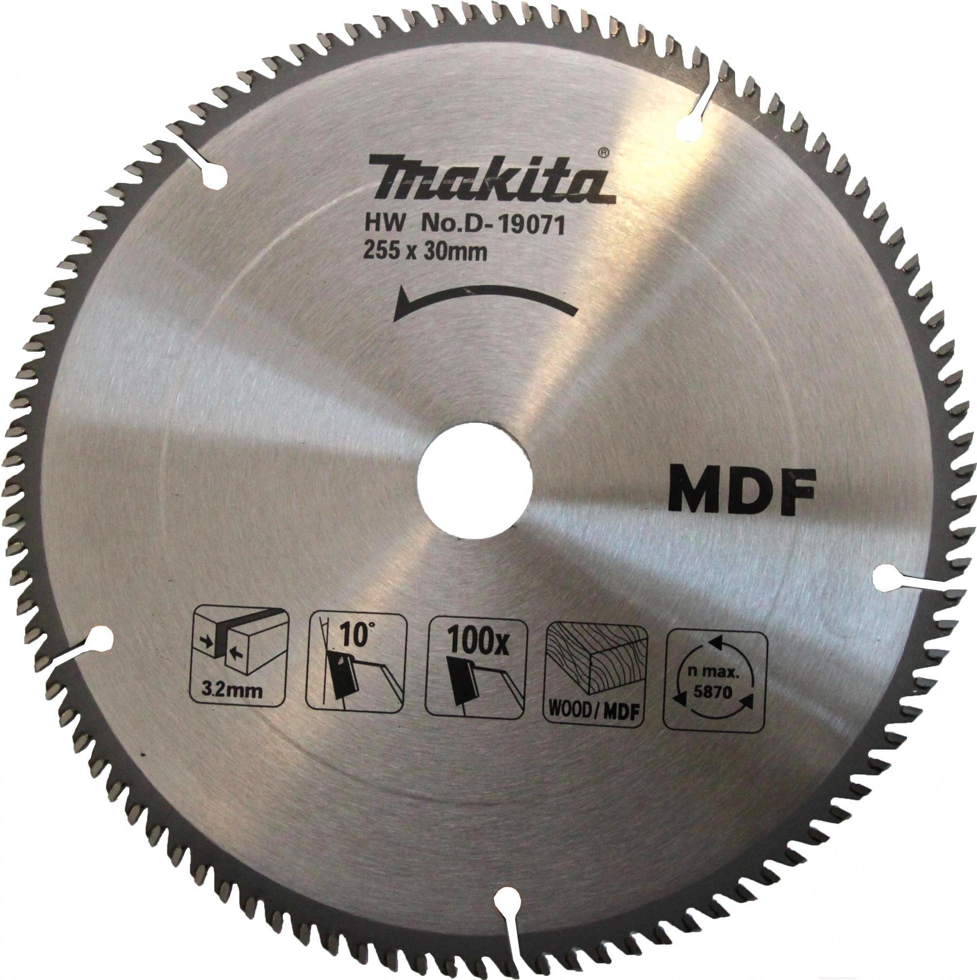 

Диск пильный Makita D-19071, 255x30x2.4x100T