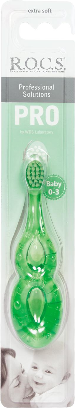 

Зубная щетка R.O.C.S. Pro Baby для детей от 0 до 3 лет, Зубная щетка детская R.O.C.S. Pro Baby от 0 до 3