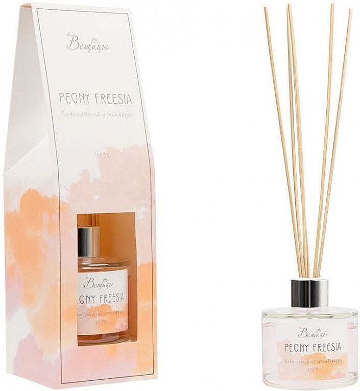 

Аромадиффузор Вещицы Peony Freesia 100 мл 7,5х7,5х25