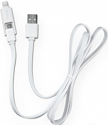 

Кабель для компьютера PARTNER USB 2.0 - microUSB/Apple 8pin 2-в-1 1м [ПР038175], USB 2.0 - microUSB/Apple 8pin 2-в-1 1м