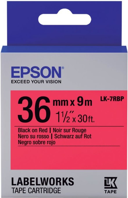 

Картридж Epson LK7RBP Pastel Blk/Red 36/9 [C53S657004], Картридж Epson LK7RBP Pastel Blk/Red 36/9 C53S657004