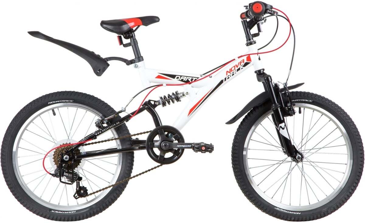 

Велосипед Novatrack Dart 20 белый, Детский велосипед Novatrack Dart 20SS6V.DART.WT20 (белый/черный, 2020)