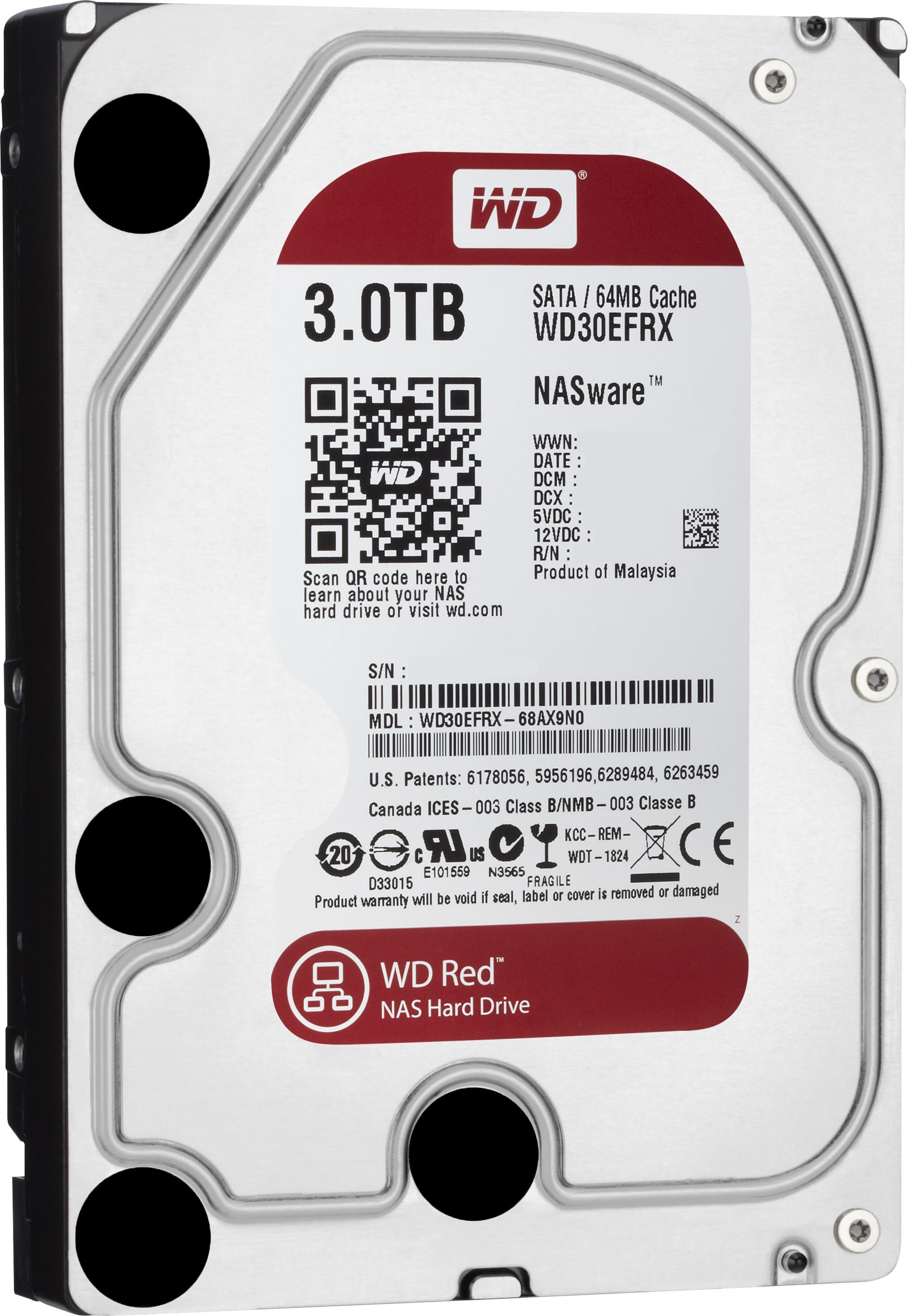 

Жесткий диск WD Red 3TB (WD30EFRX), 3TB