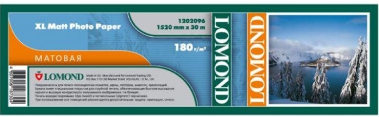 

Фотобумага Lomond XL Matt Paper 1520 мм х 50.8 м 180 г/м2 (1202096), Фотобумага Lomond XL Matt Paper 1520 мм х 50.8 м 180 г/м2 1202096