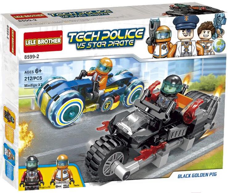 

Конструктор Lele Brother 8599-2, Конструктор Lele Brother 8599-2 Tech police vs Star pirate (212 деталей)