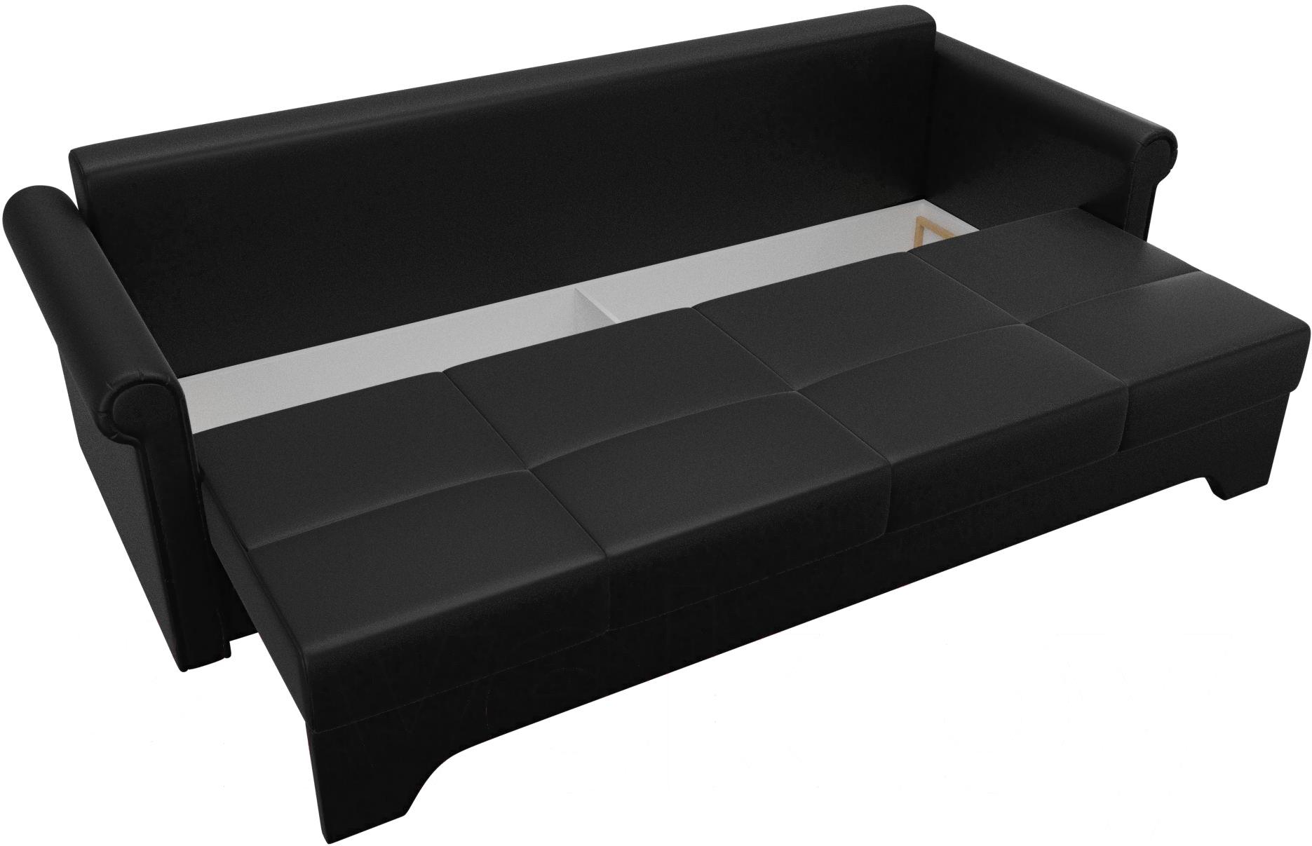 

Диван Mebelico Европа экокожа черный [29238], Европа экокожа