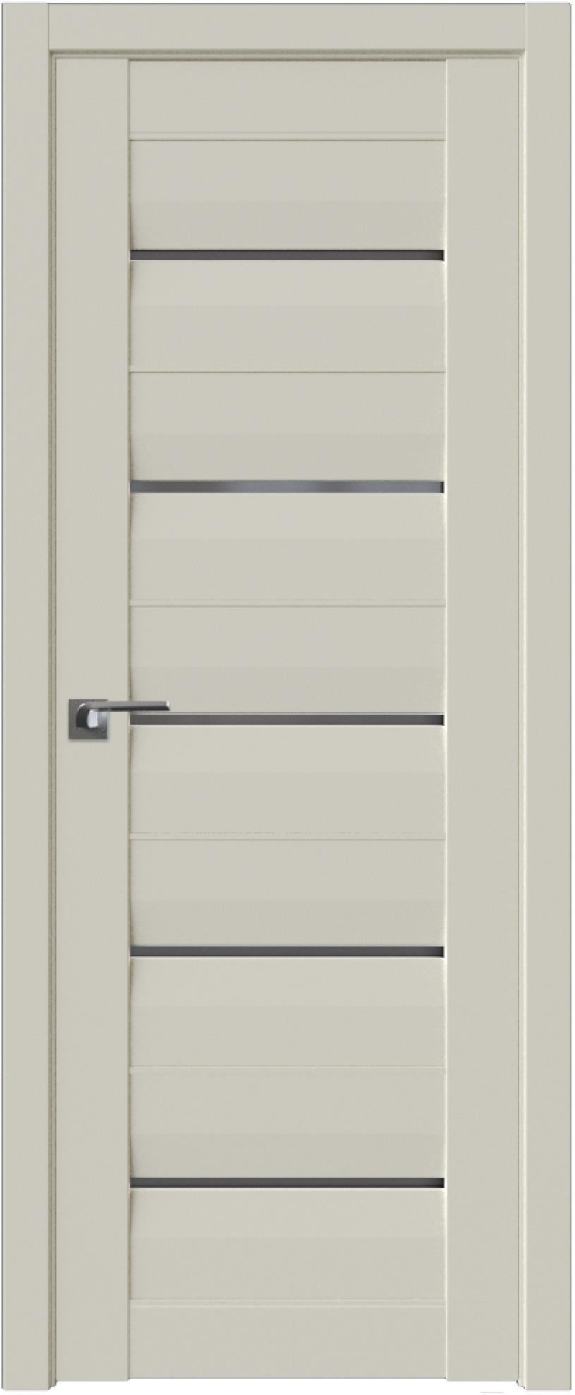 

Межкомнатная дверь ProfilDoors Модерн 48U 60x200 магнолия сатинат/стекло графит, Модерн 48U 60x200