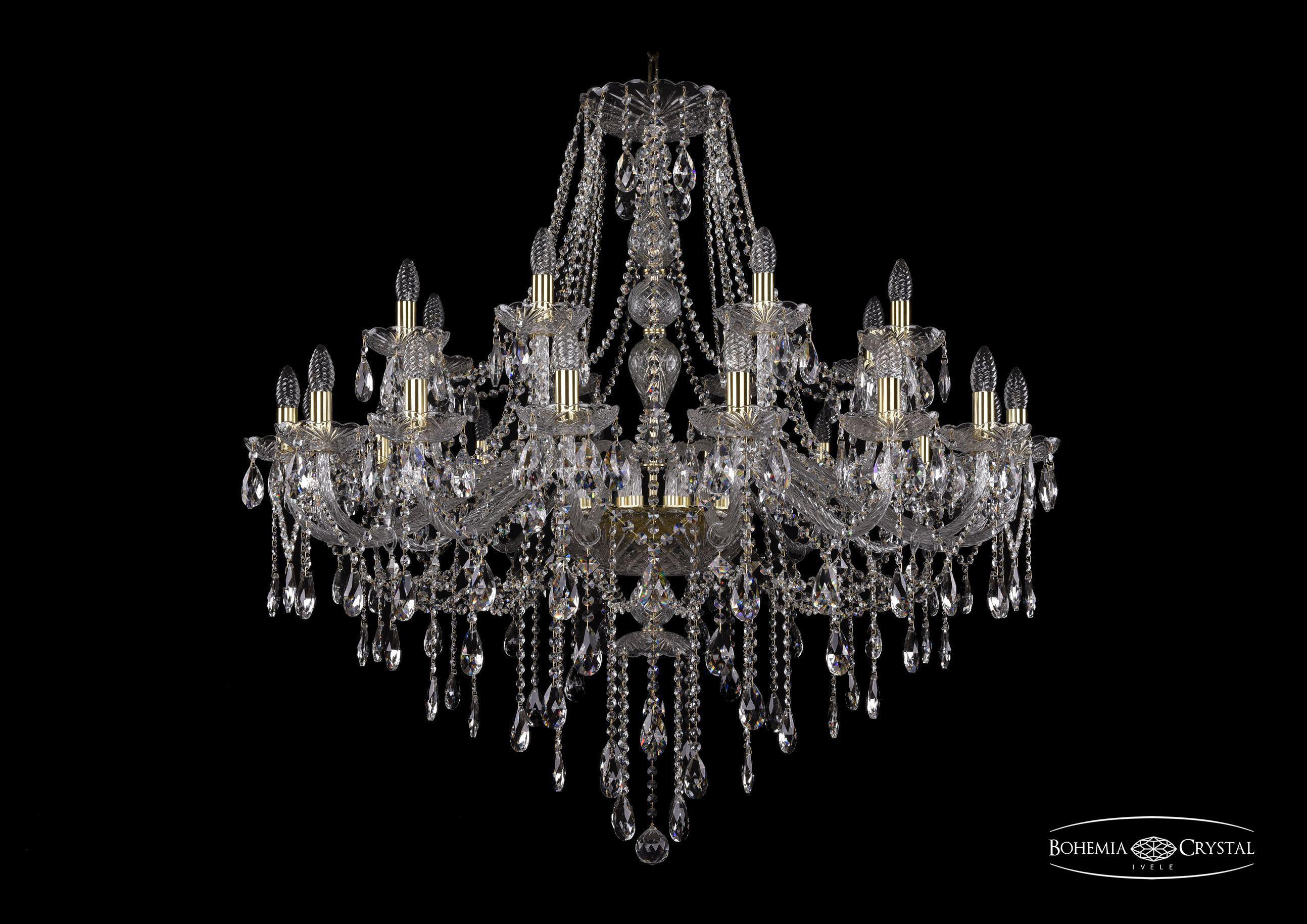 

Подвесная люстра Bohemia Ivele Crystal 1415/16+8/400/G