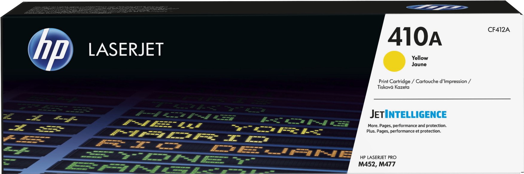 

Картридж для принтера HP 410A [CF412A], Тонер Картридж HP 410A желтый (CF412A)