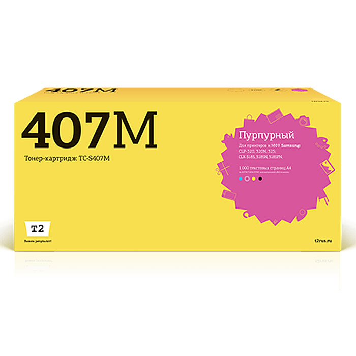 

Картридж T2 TC-S407M Magenta, TC-S407M