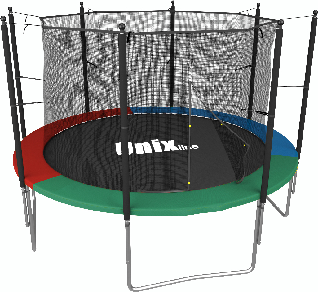 

Батут Unix line inside Simple 8 ft-244 см Color с защитной сеткой, Батут Unix line Simple 8 ft Color inside TRSI8INC