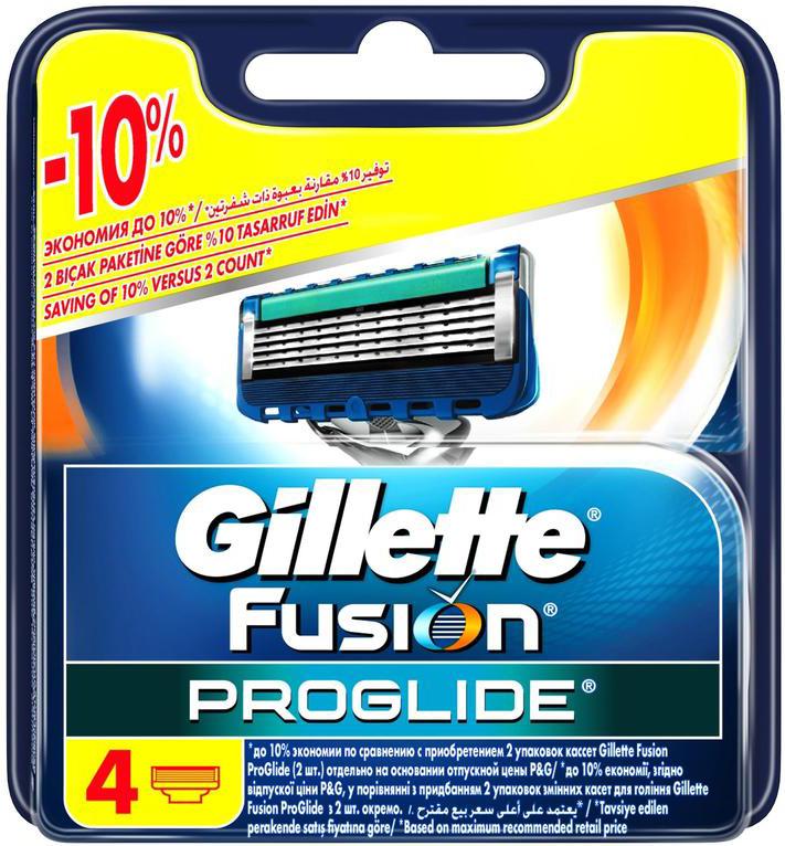

Сменные кассеты Gillette Fusion ProGlide 4шт, Сменные кассеты Fusion ProGlide 4шт