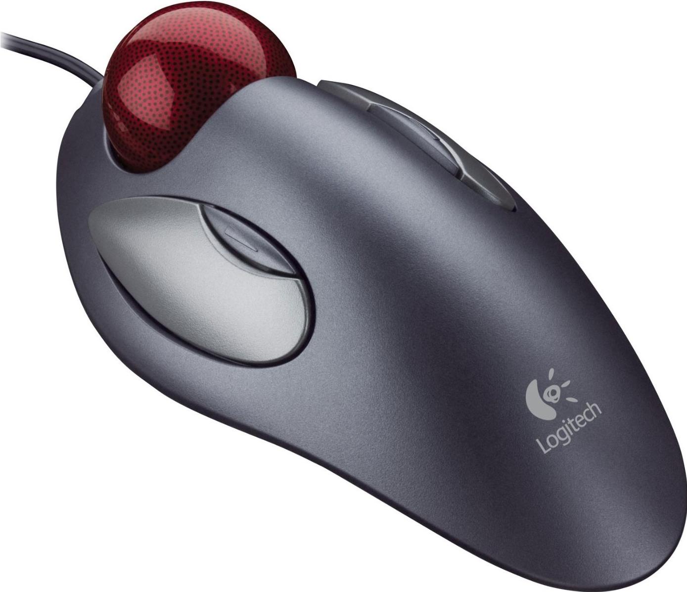 

Мышь Logitech Marble серый/серебристый/красный [910-000808], Marble