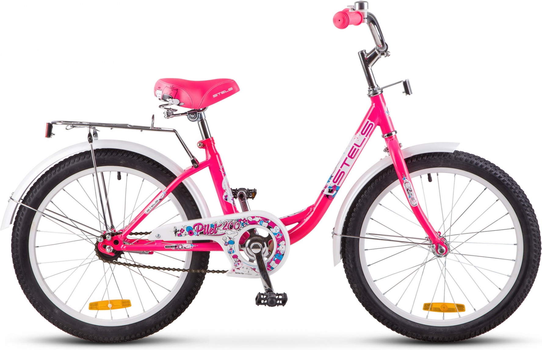

Велосипед детский Stels Pilot 200 Lady 20'' Z010 рама 12 дюймов 2019 розовый [LU088688,LU080720], Детский велосипед Stels Pilot 200 Lady 20 Z010 (розовый)