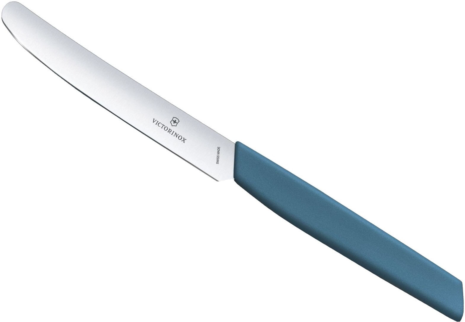 

Кухонный нож Victorinox Swiss Modern столовый 110мм синий [6.9006.112], Столовый нож Victorinox Swiss Modern 6.9006.112