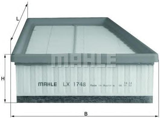 

Фильтр воздушный Knecht/Mahle LX1748, LX1748