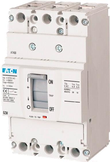 

Выключатель Eaton BZMС1-A100-BT 100A 3P 36кА [131264], BZMС1-A100-BT 100A 3P 36кА