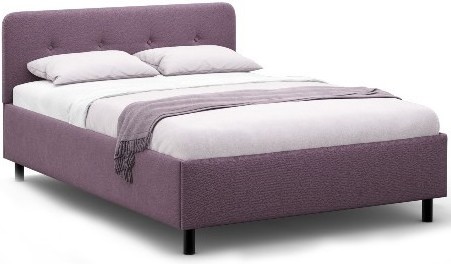 

Кровать Moon Trade Clarissa 1232 140х200 рогожка фиолетовый [К002832], Кровать Moon Trade 1232 140х200 рогожка К002832 фиолетовый