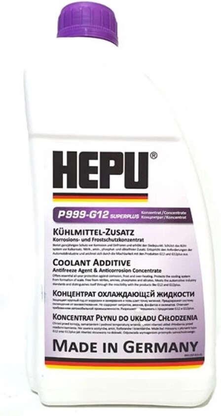 

Антифриз Hepu G12++ / P999-G12SUPERPLUS (1.5л), Антифриз Hepu G12++ 1.5л P999-G12SUPERPLUS