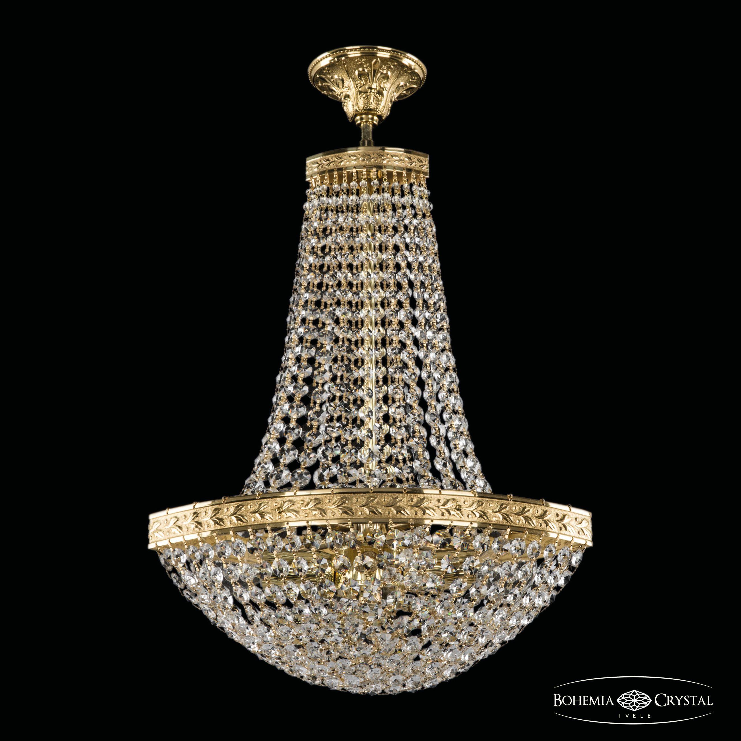 

Люстра на штанге Bohemia Ivele Crystal 19323/H2/35IV G
