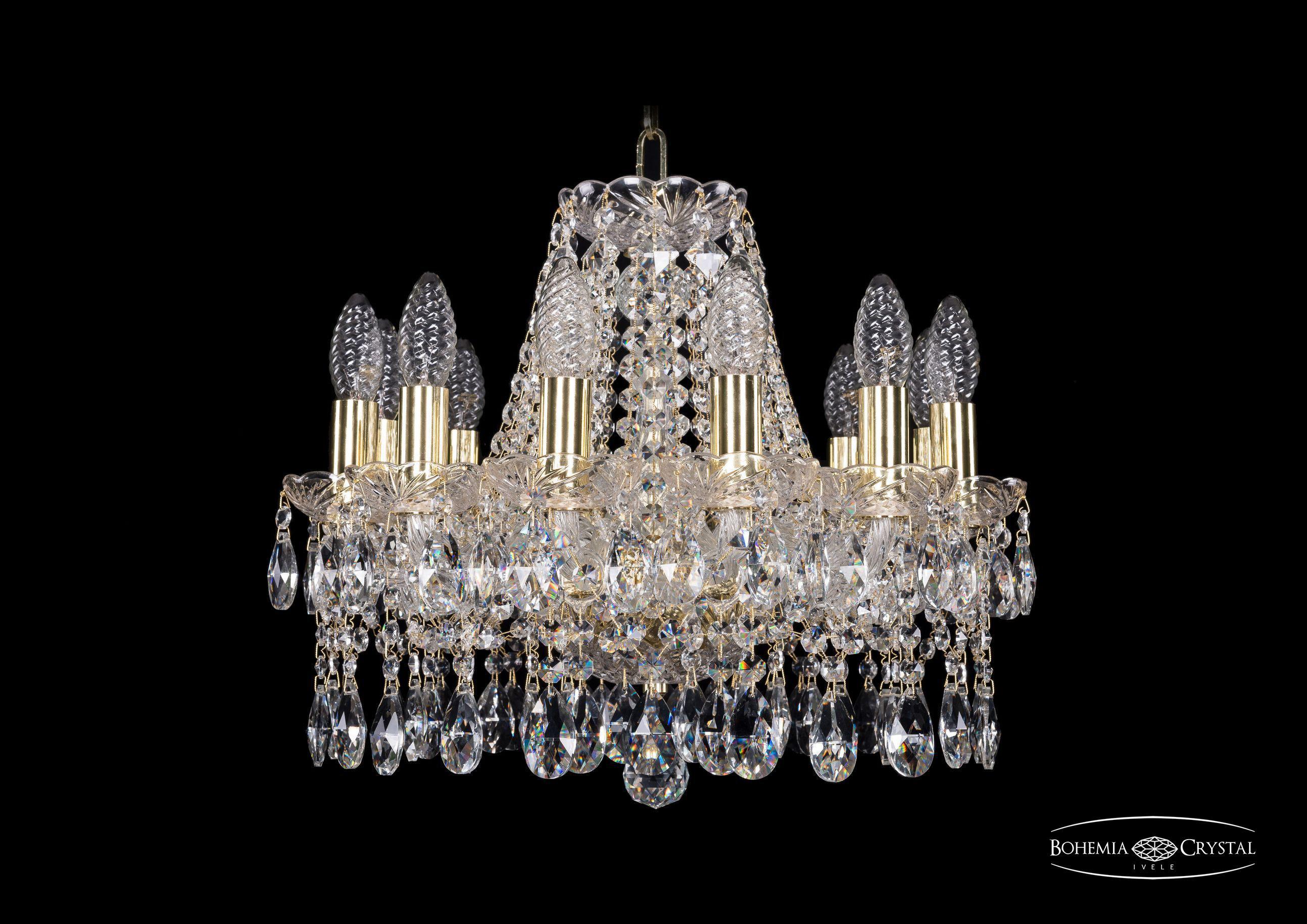 

Подвесная люстра Bohemia Ivele Crystal 1413/12/141/G