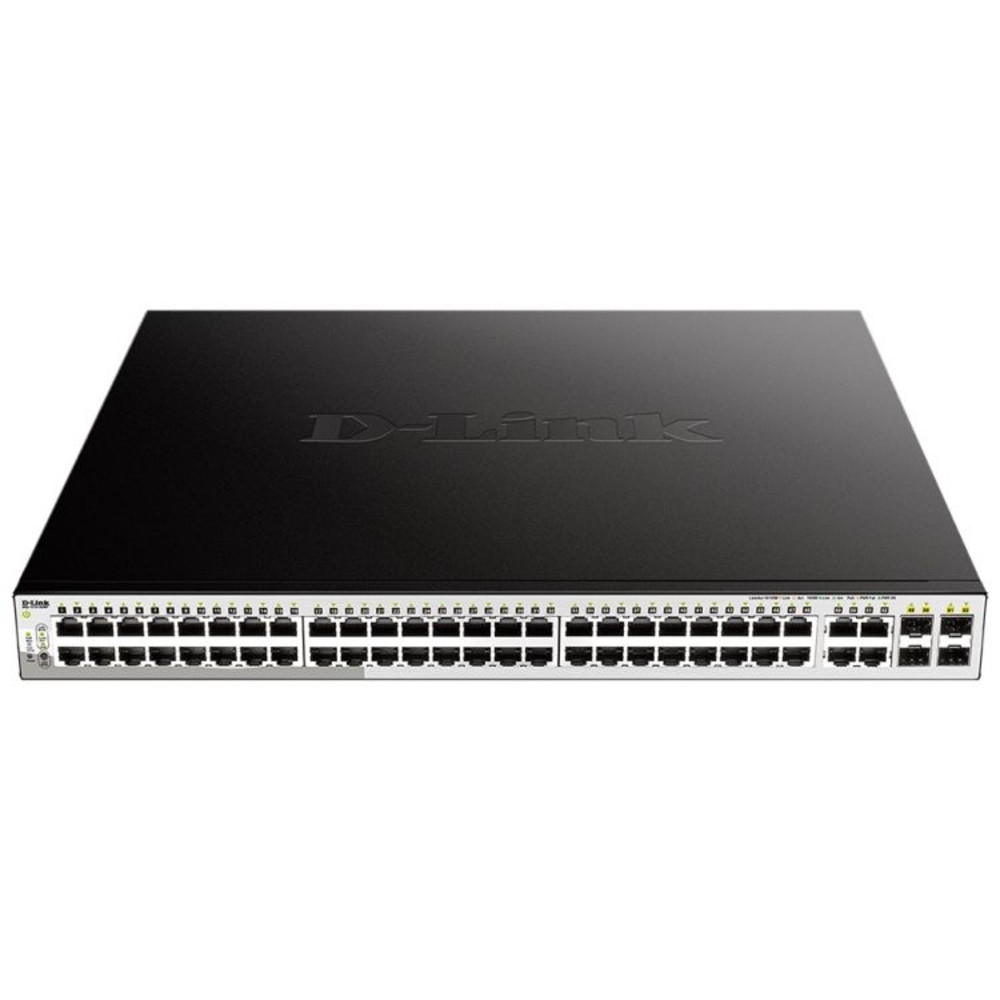 

Коммутатор D-Link Настраиваемый Web Smart с 48 портами 10/100/1000Base-T с поддержкой РоЕ и 4 портами 1000Base-X SFP OK [DGS-1210-52MP/F1A], DGS-1210-52MP/F1A