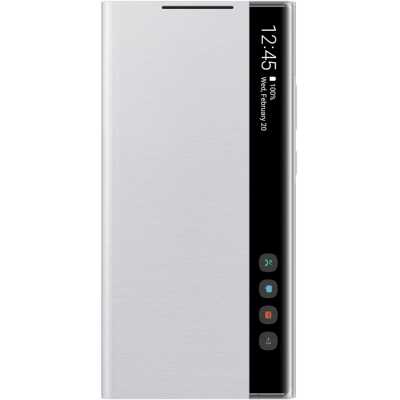 

Чехол для телефона Samsung Smart Clear View Cover для Note20 Ultra Silver/White [EF-ZN985CSEGRU], Smart Clear View Cover для Note20 Ultra