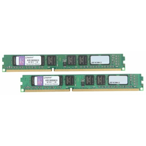 

Оперативная память Kingston ValueRAM 2x4GB KIT DDR3 PC3-10600 (KVR13N9S8K2/8), ValueRAM 2x4GB KIT DDR3 PC3-10600