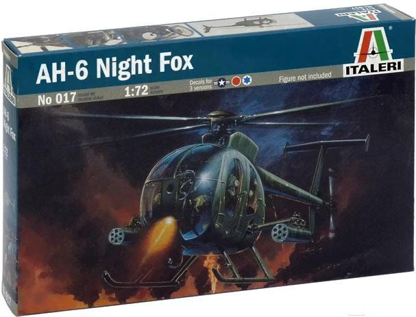 

Сборная модель Italeri Легкий многоцелевой вертолет AH-6 Night Fox [017], Сборная модель Italeri Легкий многоцелевой вертолет AH-6 Night Fox 017