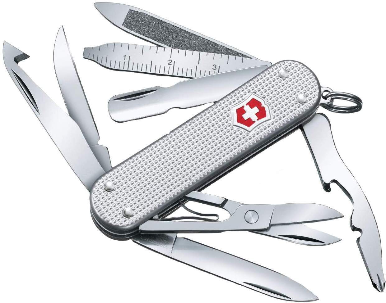 

Туристический нож Victorinox MiniChamp Alox 14 функций серебристый [0.6381.26], Туристический нож Victorinox MiniChamp Alox 14 функций 0.6381.26 серебристый