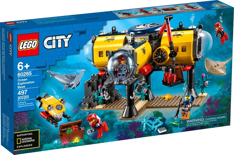 

Конструктор LEGO CITY Океан: исследовательская база [60265], Конструктор LEGO CITY Океан: исследовательская база 60265