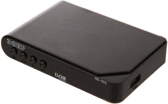 

Приемник цифрового ТВ Эфир HD 555, Ресивер DVB-T2 Сигнал Эфир HD-555 (20496)