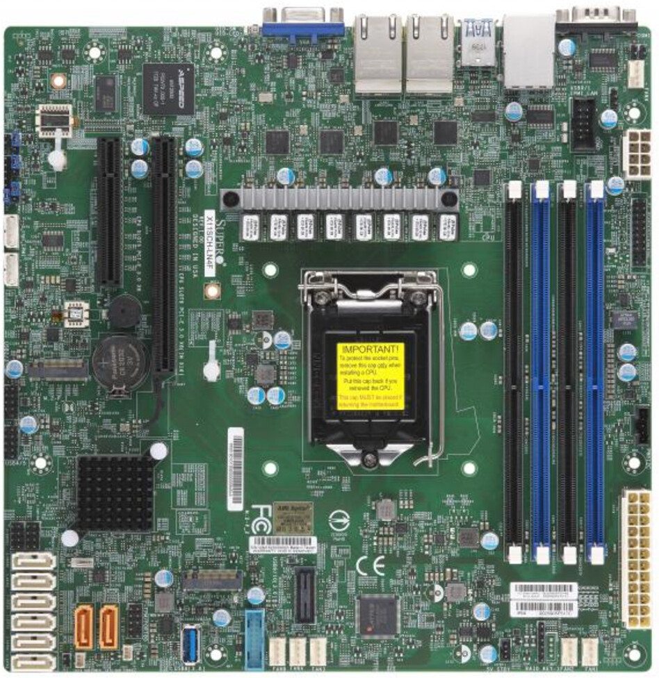 

Материнская плата Supermicro MBD-X11SCH-LN4F-O, Материнская плата SuperMicro MBD-X11SCH-LN4F-O